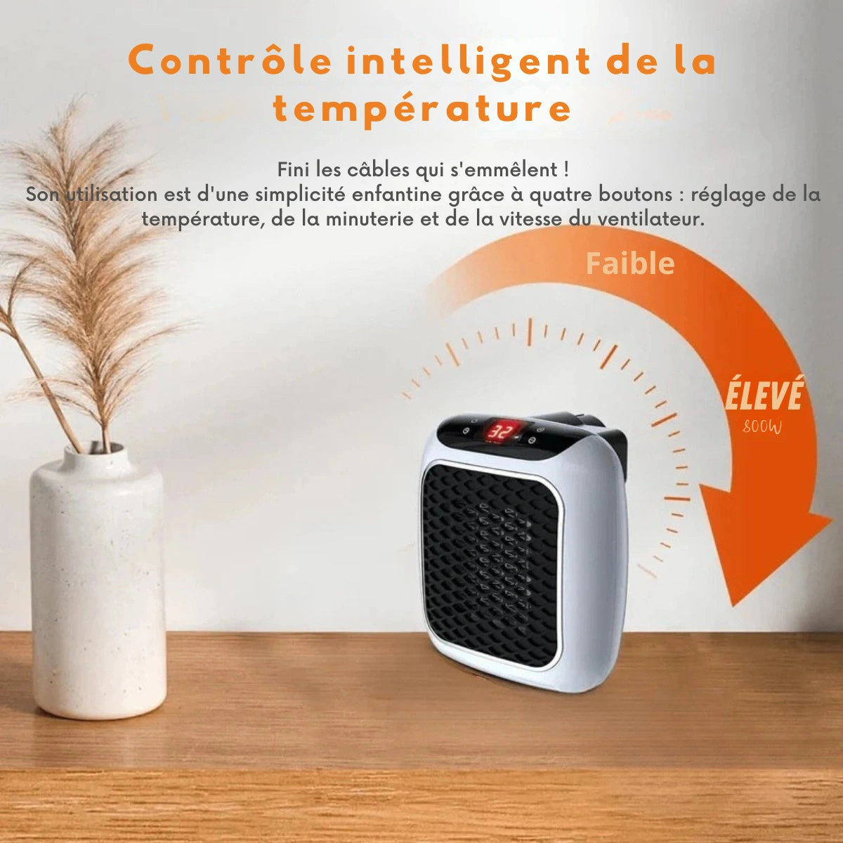 HeatWave™ - Chauffage mural portable