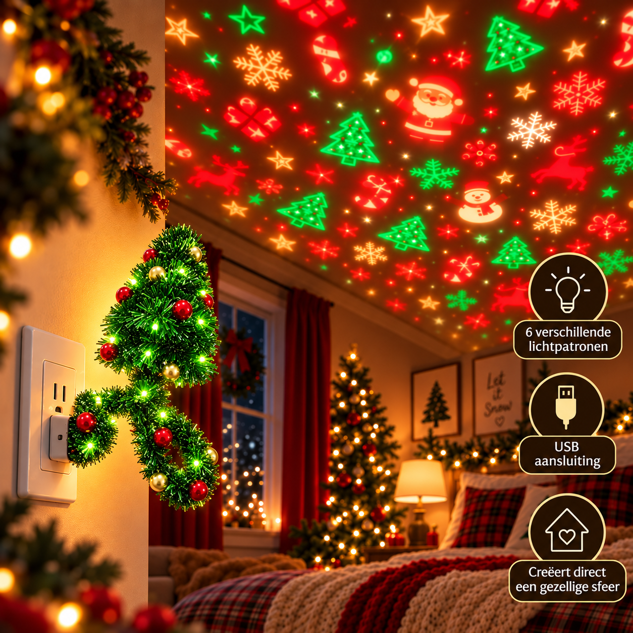 Lumfy ChristmasGlow™ | Kerstboom Projectielamp ✨