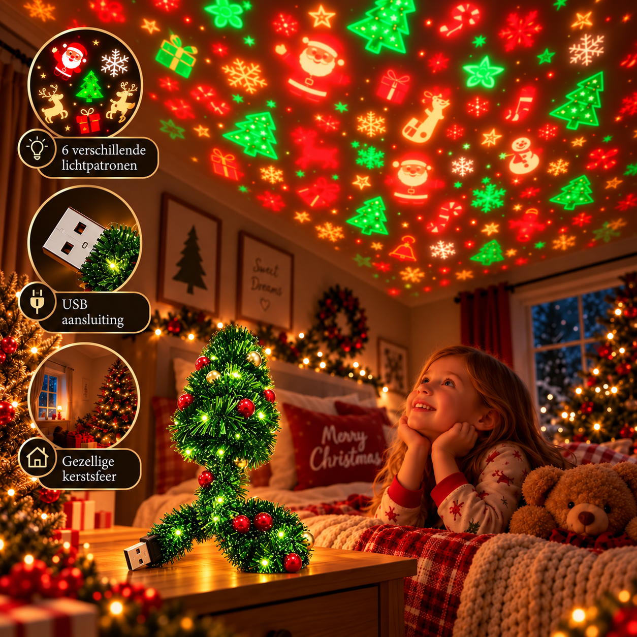 Lumfy ChristmasGlow™ | Kerstboom Projectielamp ✨