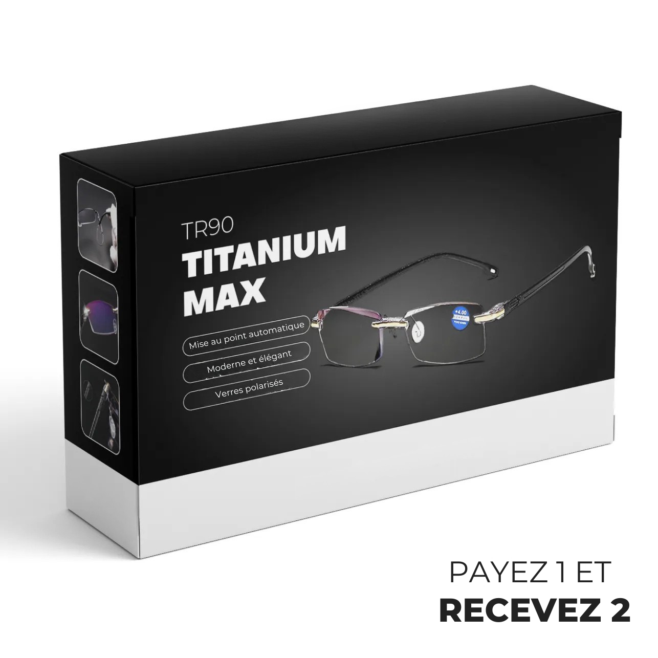 Lunettes Intelligentes TR90 Titanium Max + Étui Exclusif Offert en Cadeau- STOCK LIMITE