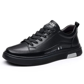 Baskets décontractées en cuir véritable - Sport plat - [BLACK FRIDAY] - [ACHETEZ 1, RECEVEZ 2]