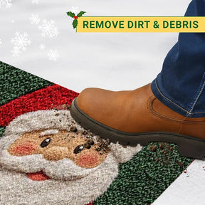 1/2pcs Christmas Carpet Door Merry Christmas Mat Festival Outdoor Decorations Home 2025 Navidad Xmas Ornament New Year 2026