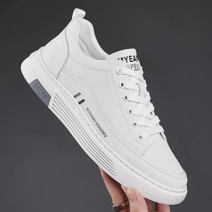 Baskets décontractées en cuir véritable - Sport plat - [BLACK FRIDAY] - [ACHETEZ 1, RECEVEZ 2]