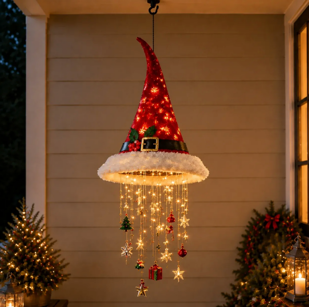 Verlichte Kerstmuts Hanglamp – Geef Elke Kamer Direct Een Warme Kerstgloed