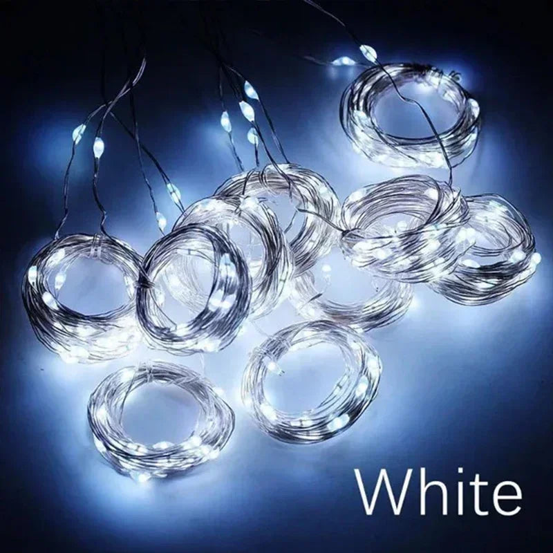3M LED-gordijn Lichtslingers Fee Decoratie USB Vakantie Garland Lamp 8 Modus Voor Huis Tuin Kerstfeest Nieuwjaar Bruiloft