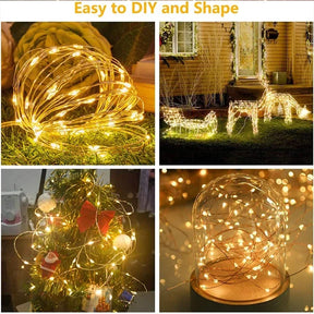 3M LED-gordijn Lichtslingers Fee Decoratie USB Vakantie Garland Lamp 8 Modus Voor Huis Tuin Kerstfeest Nieuwjaar Bruiloft